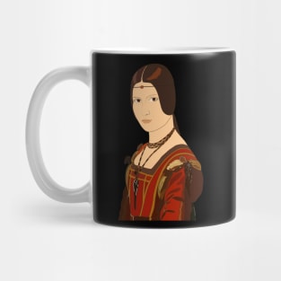 Inspired by Leonardo da Vinci’s La Belle Ferronniere Mug